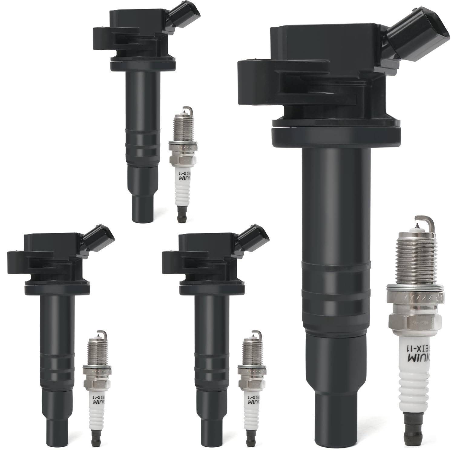 BELKEBIR ignition coil pack 4pc close-up for reliable ignition across compatible engines.