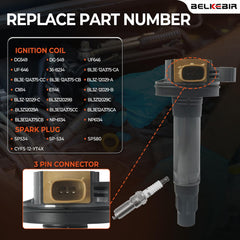 BELKEBIR SP534 iridium spark plugs close-up
