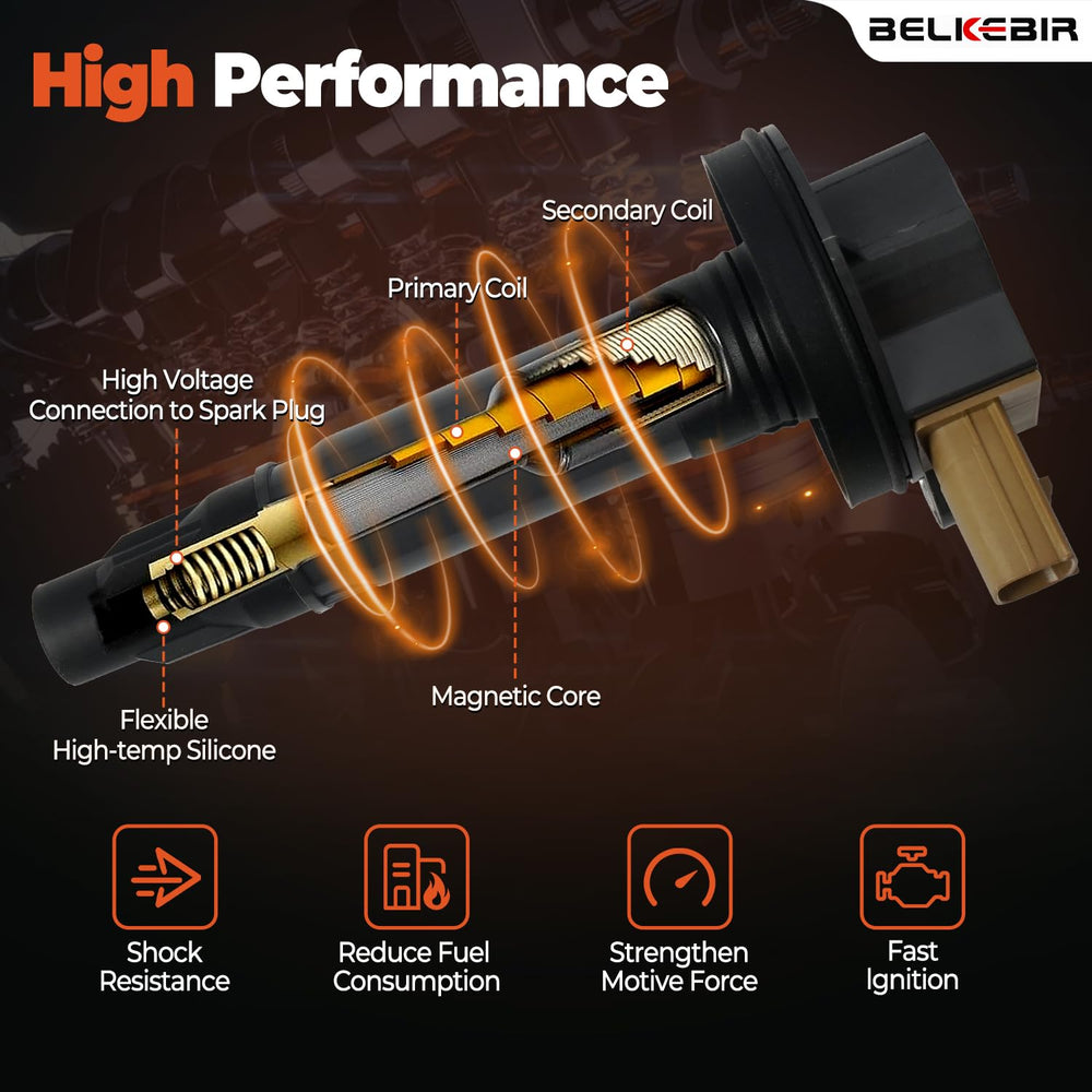 BELKEBIR iridium spark plugs close-up showing tips