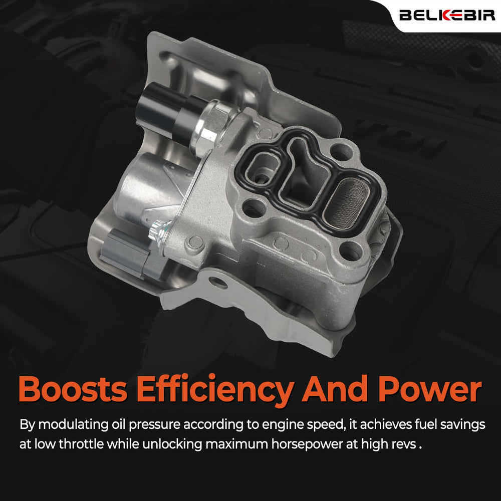 BELKEBIR VTEC solenoid spool valve and gasket detail ensures reliable sealing.