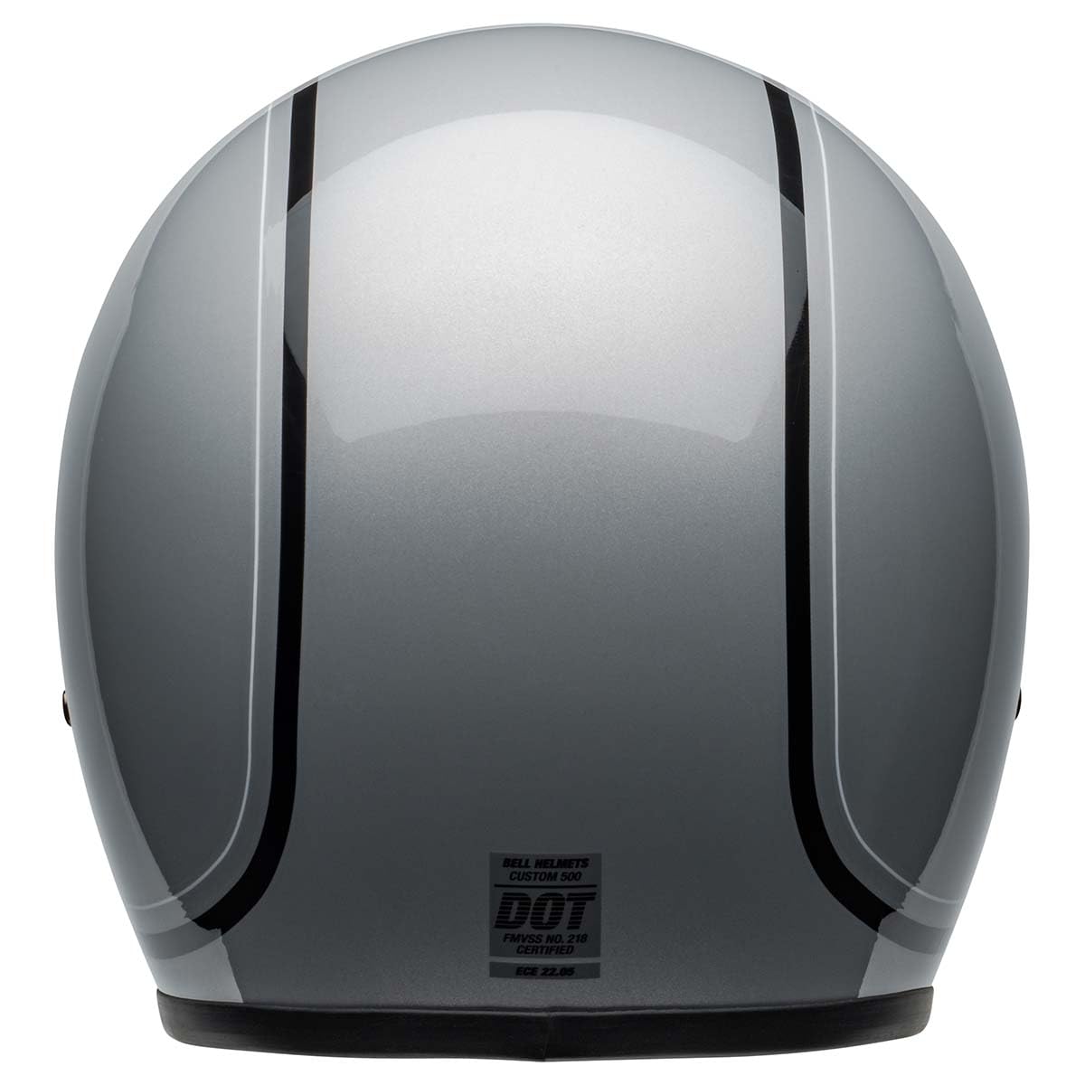 Bell Custom 500 Chief gloss gray interior padding detail for comfort.