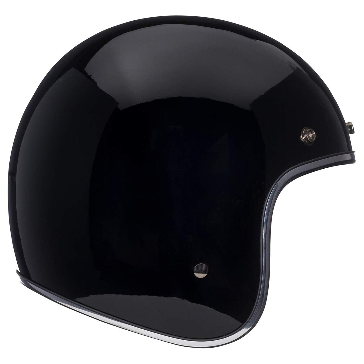 Bell Custom 500 helmet front view in black; timeless style for daily rides.