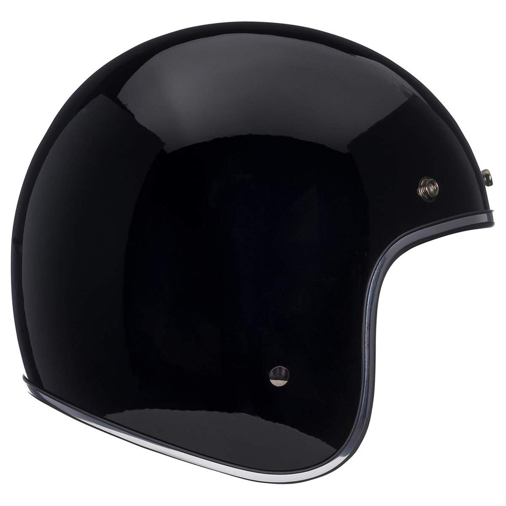 Bell Custom 500 helmet front view in black; timeless style for daily rides.