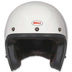 Bell Custom 500 Vintage White interior padding close-up for quick-drying comfort.