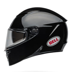 Bell Lithium helmet, side view, with integrated sun shield and vents.