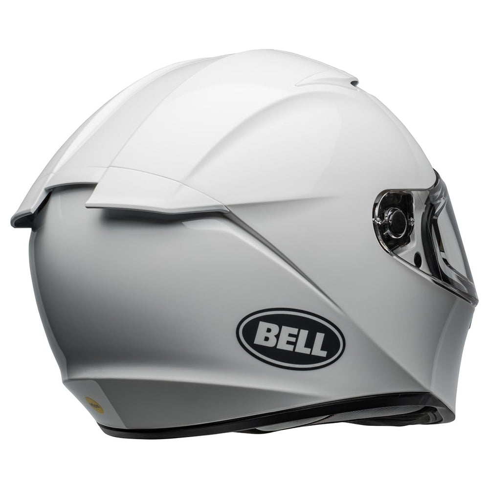 Bell Lithium MIPS helmet with sun shield deployed, visibility and comfort.