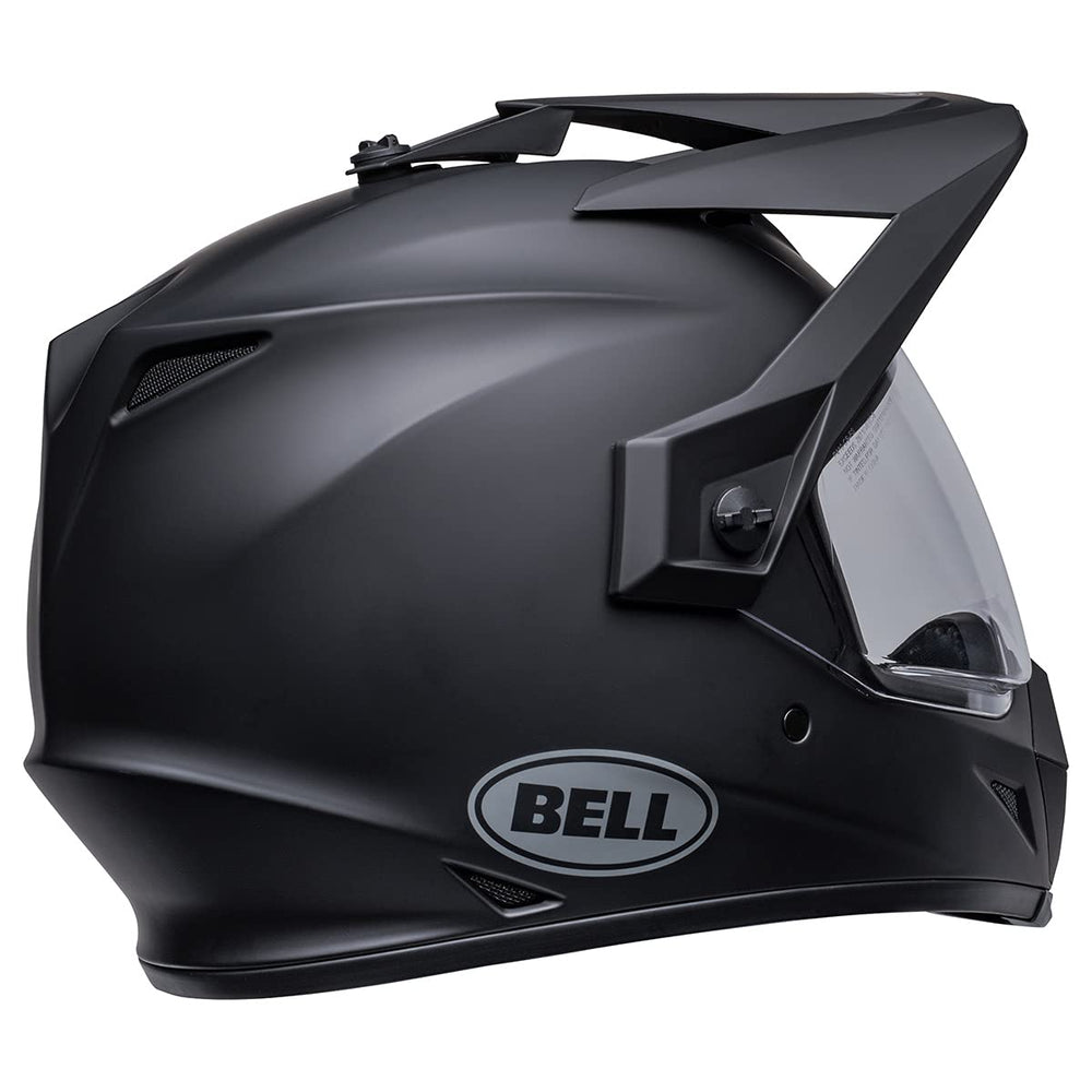 Bell MX-9 Adventure communication-ready pockets for Bluetooth gear.