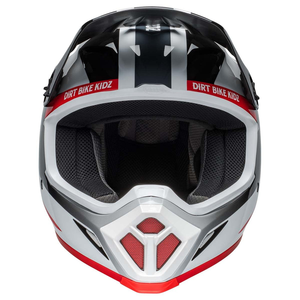 Bell MX9 Twitch DBK24 side view highlighting sleek line and protective shell