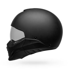 Removable chin bar on the Bell Broozer enables two wearing styles for riders.