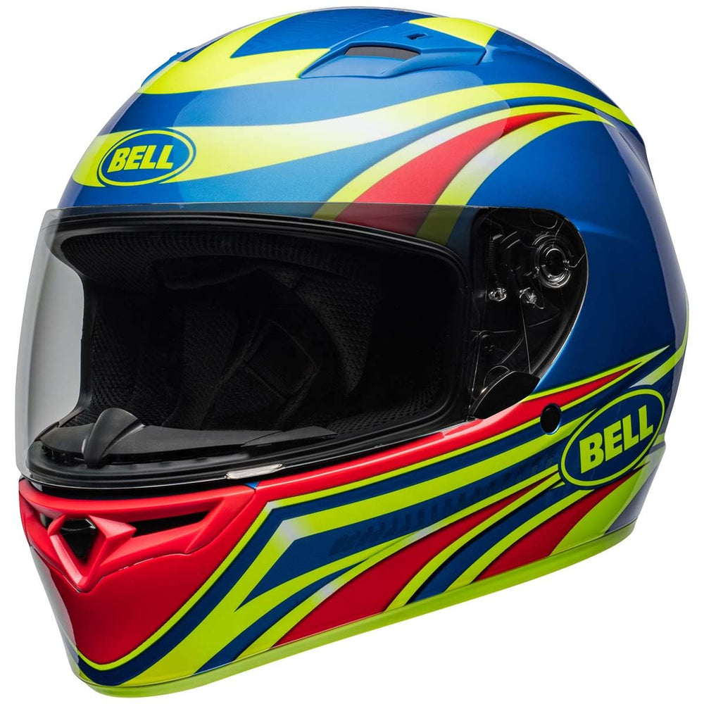 Bell Qualifier Conduit Gloss Retina Blue interior Ionic+ padding for quick-dry sweat control