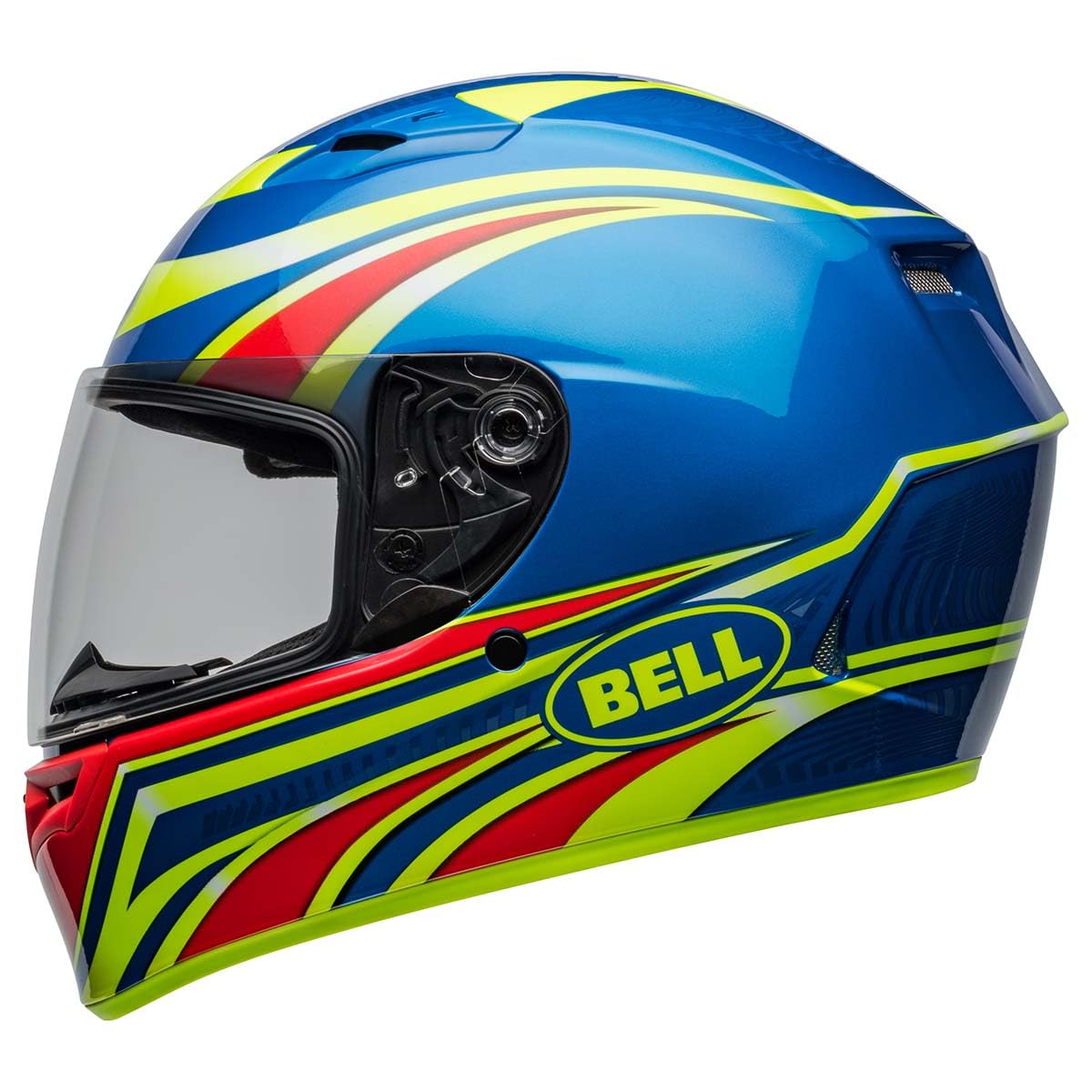 Bell Qualifier Conduit Gloss Retina Blue padding close-up showing quick-dry and odor control