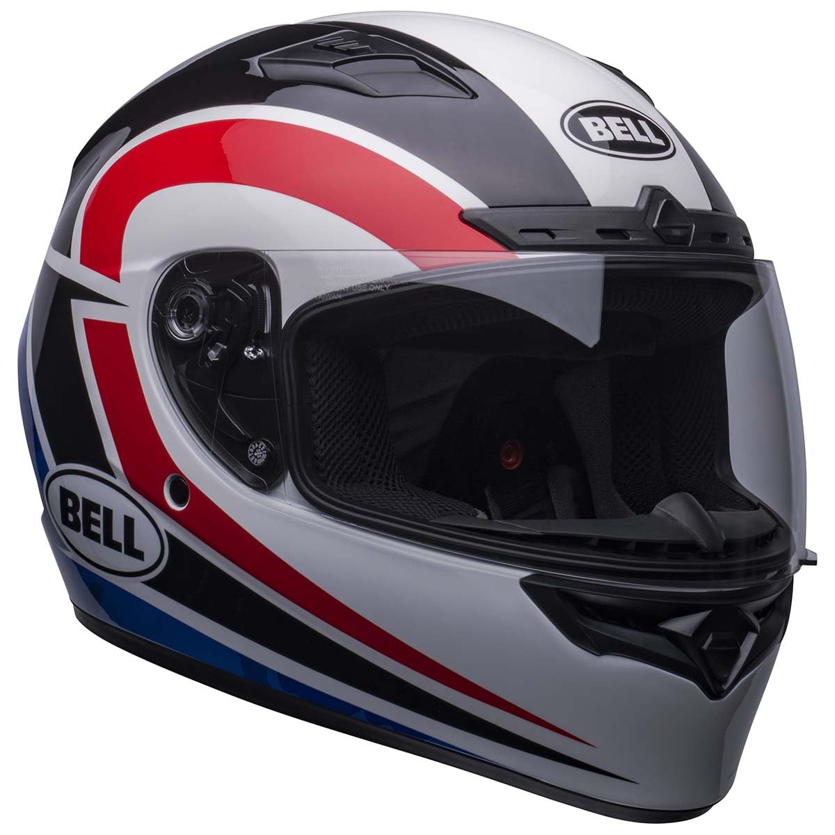 Bell Qualifier DLX MIPS Blitz front view for enhanced cooling on hot rides.