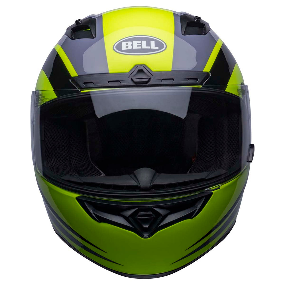 Bell Qualifier DLX MIPS Blitz helmet, side view, retina gloss camo for dynamic styling