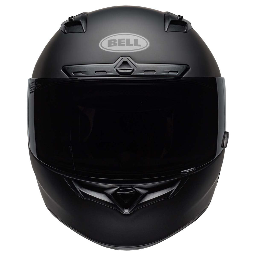 Bell Qualifier DLX MIPS matte black rear view emphasizes compact silhouette.