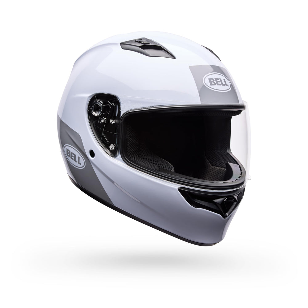 Bell Qualifier helmet front view shows aggressive styling and a secure, comfortable fit.