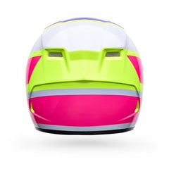 Bell Qualifier with face shield demonstrates quick-drying Ionic+ padding comfort and freshness.