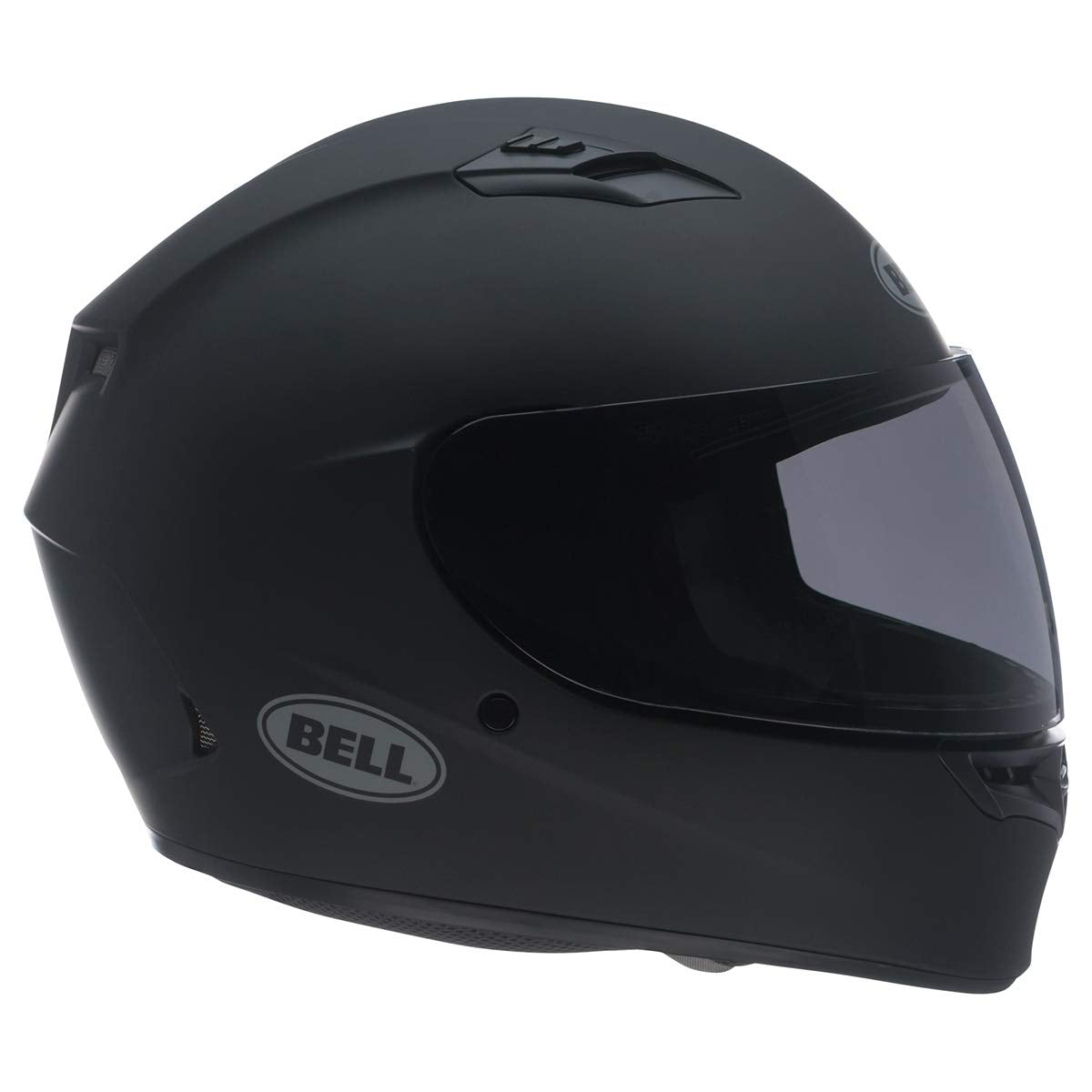 Bell Qualifier matte black helmet front view highlighting aerodynamic design for daily riding