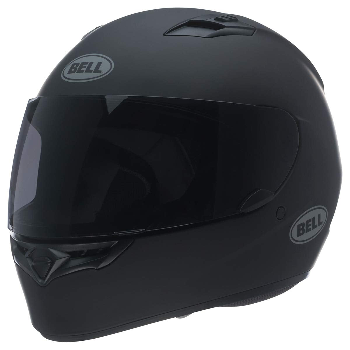 Bell Qualifier matte black ventilation close-up demonstrates active airflow ports