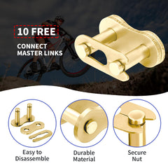 Belleone 10 master links included for easy, reliable installation