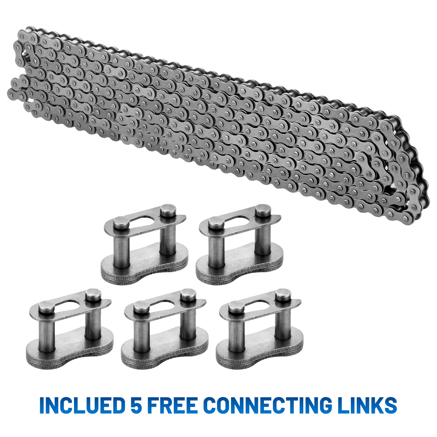 Belleone 40-roller chain designed for ATVs, dirt bikes, and motorcycles