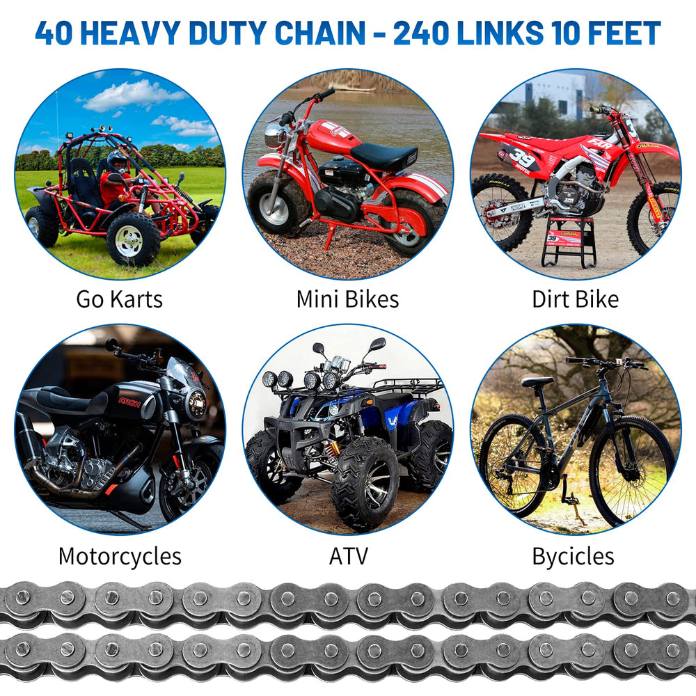Belleone 40-roller chain durable and reliable for industrial setups