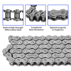 Belleone chain-breaker included for easy removal and adjustments.