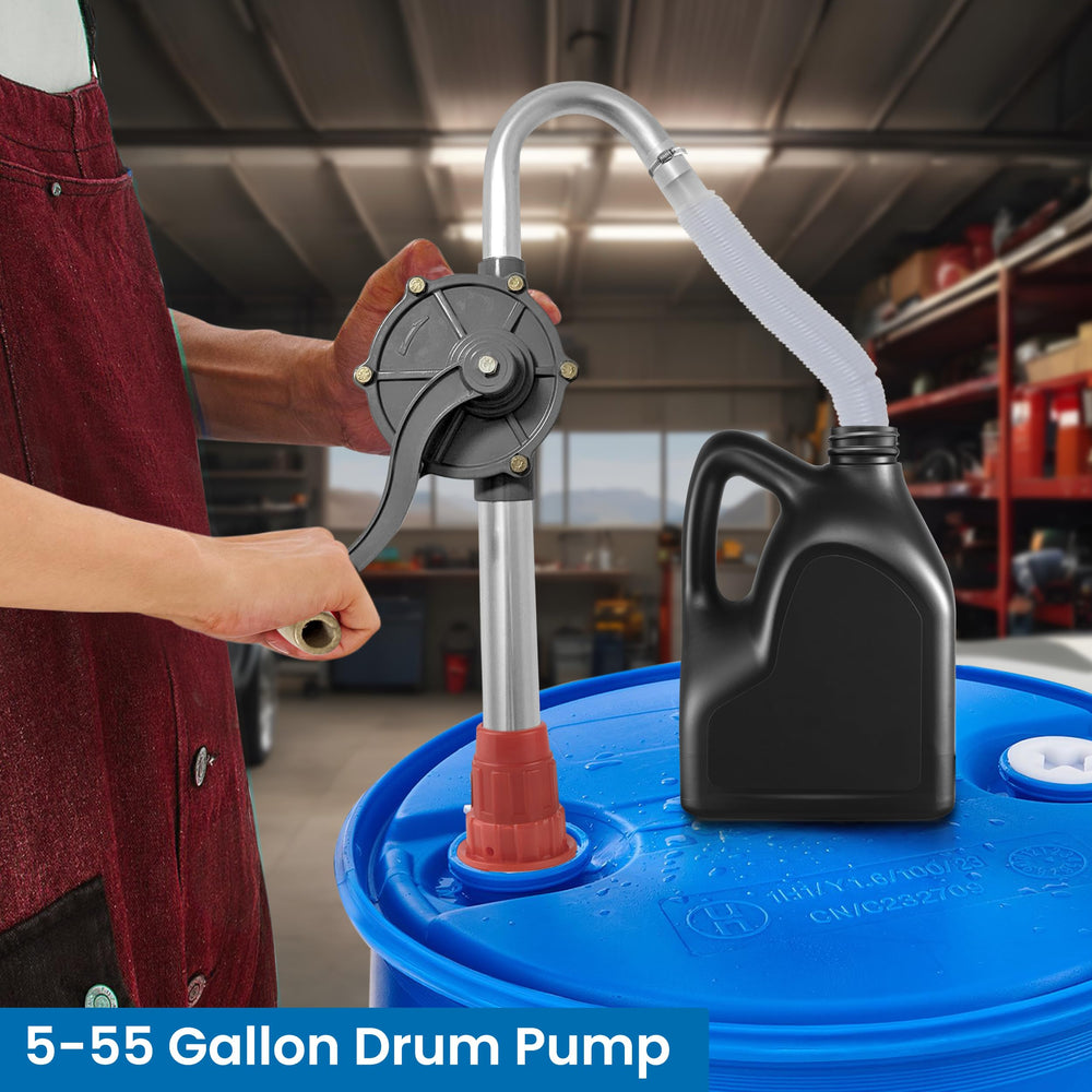 Bellima drum pump wide compatibility with different fluids for varied tasks.