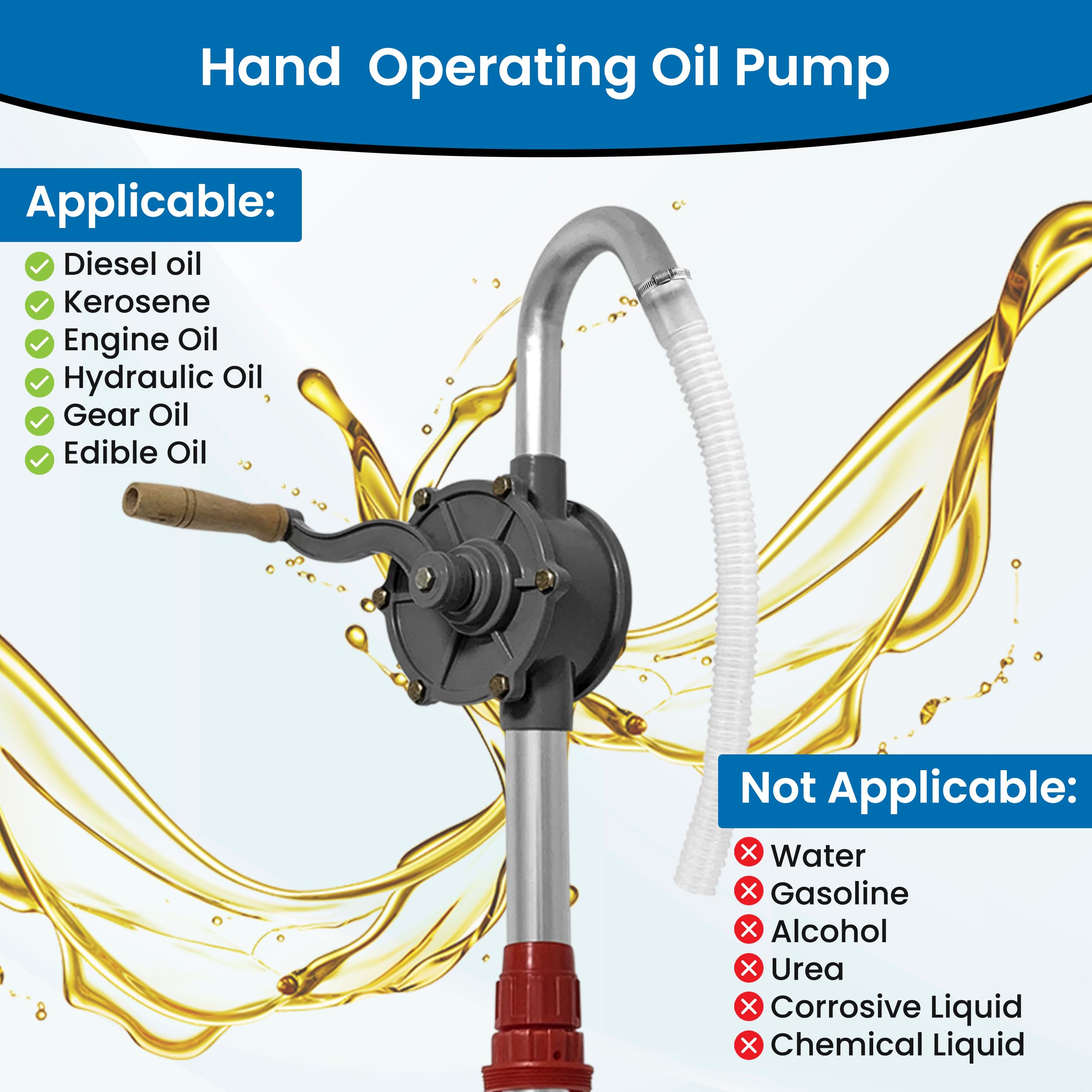 Bellima drum pump portable design supports easy transport between locations.