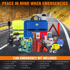Beloskida emergency kit jumper cables deliver reliable starts in cold weather.