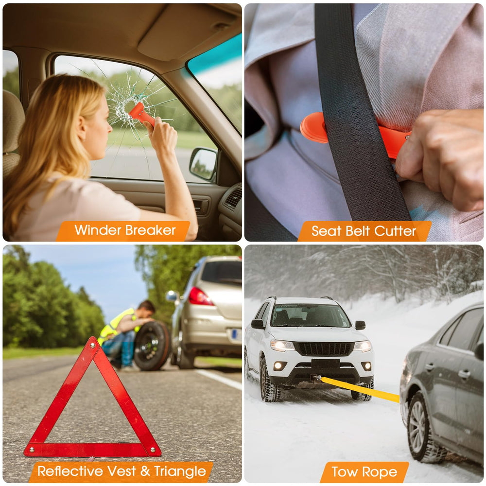Beloskida tow rope aids safe vehicle recovery when needed.