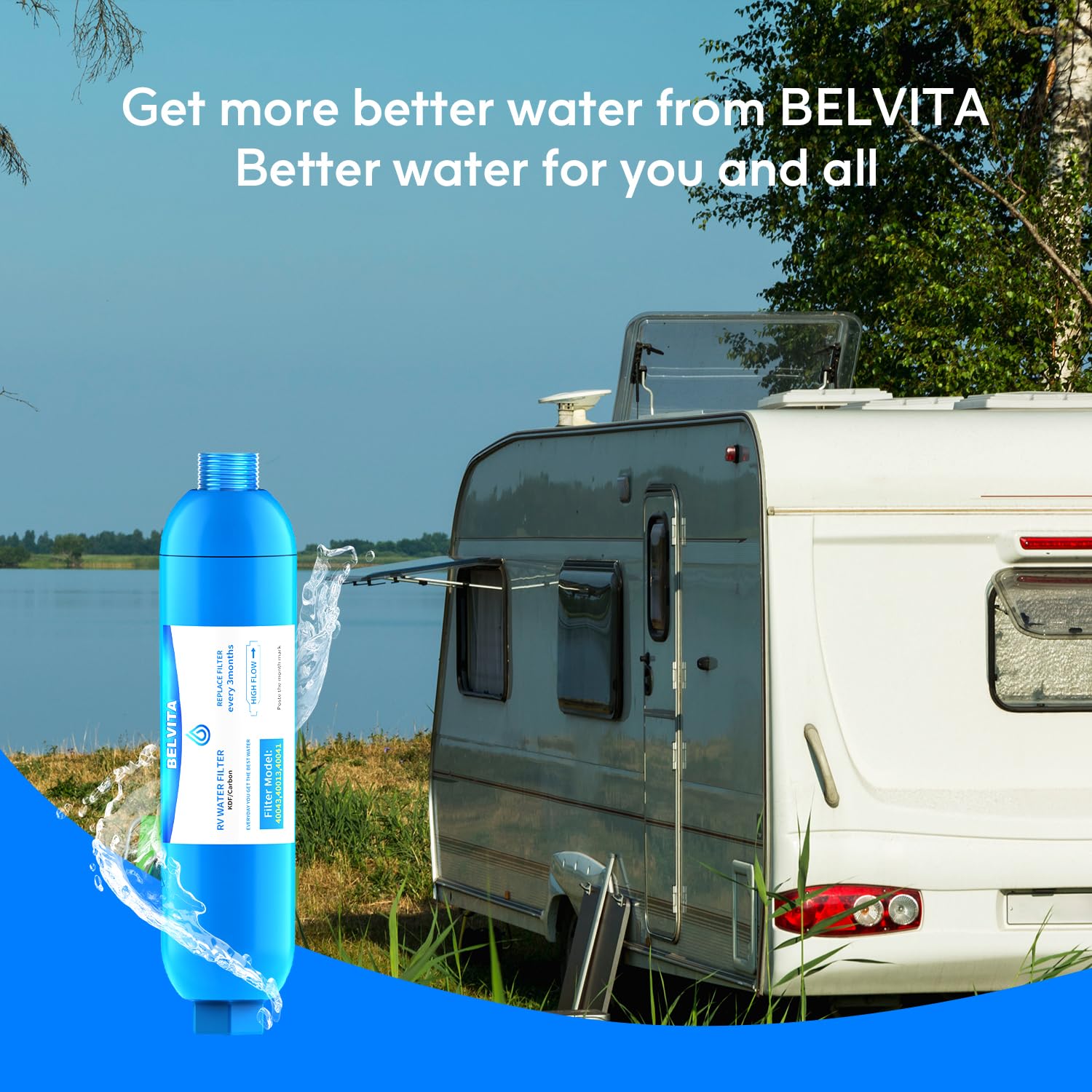 BELVITA best for RVs, camping, gardening, and outdoor water use.