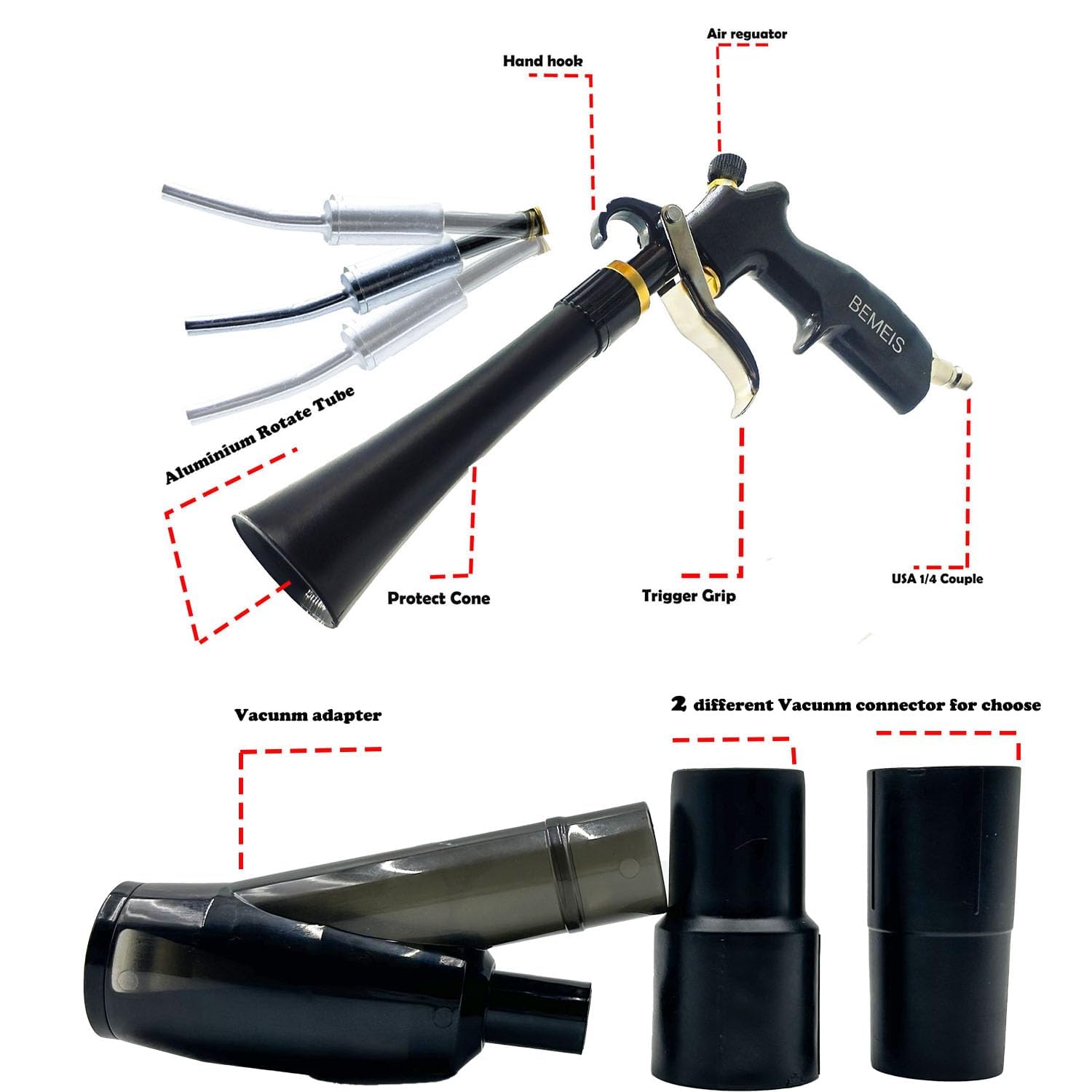 BEMEIS pneumatic rotation technology powers cleaning without chemicals.