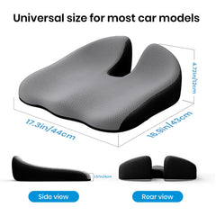 Benazcap car seat cushion double anti-slip system prevents shifting during driving.