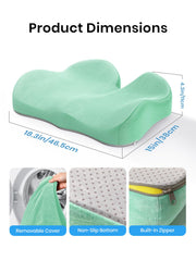 Benazcap car seat cushion non-slip bottom keeps the pad securely in place.