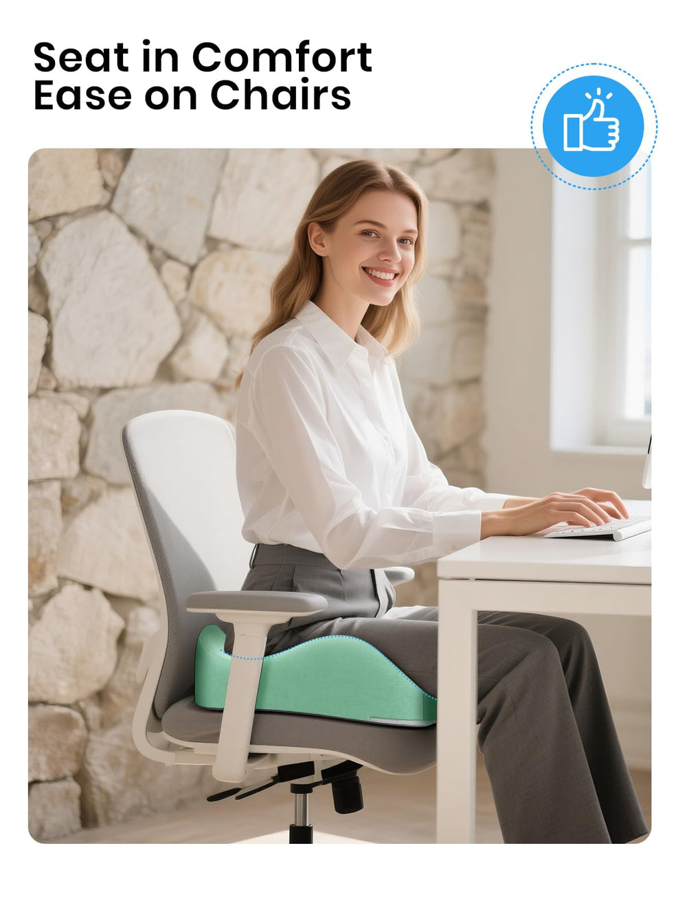 Benazcap high-density foam ensures durable comfort for extended sitting.