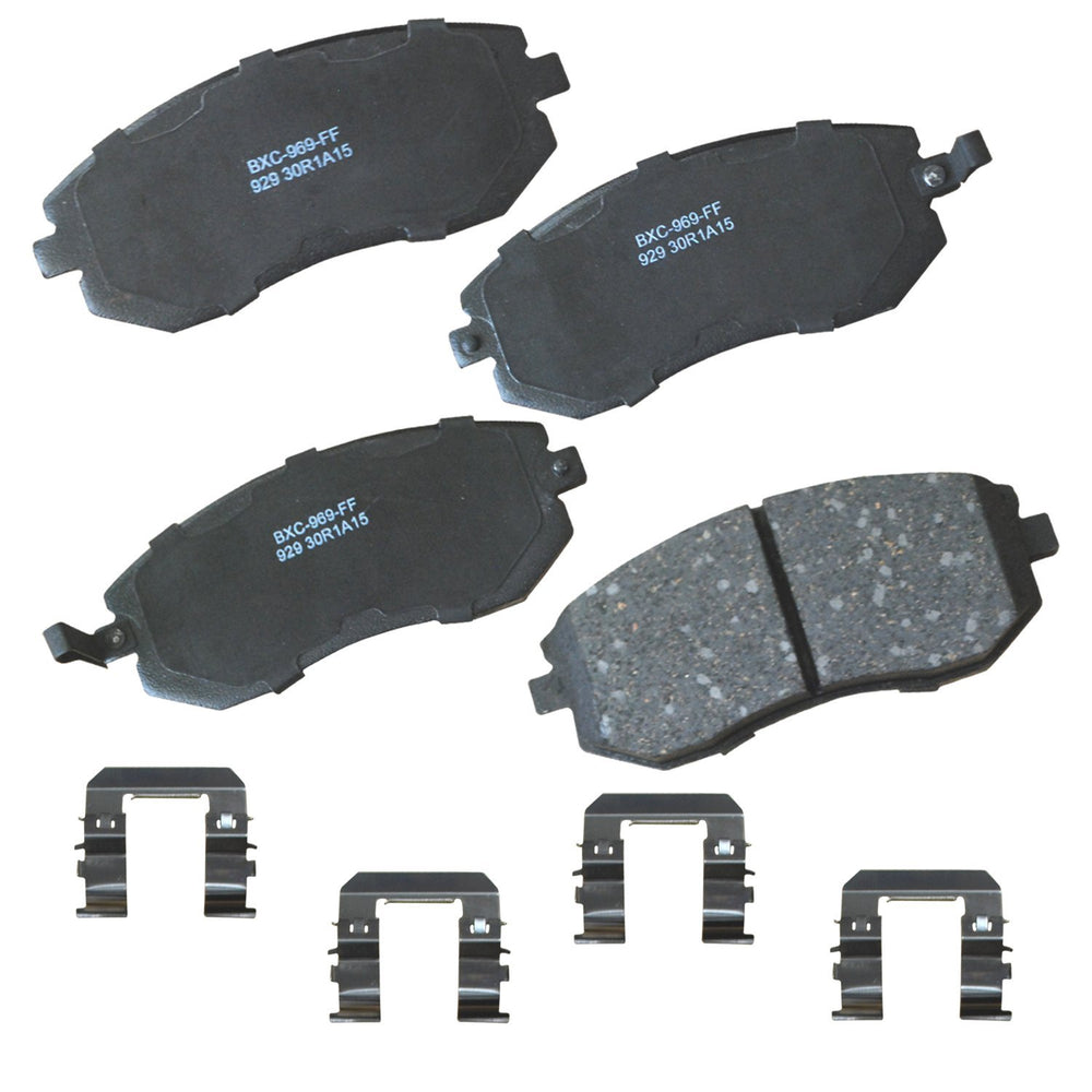 Bendix Premium Ceramic front brake pad assembly for reliable daily stopping