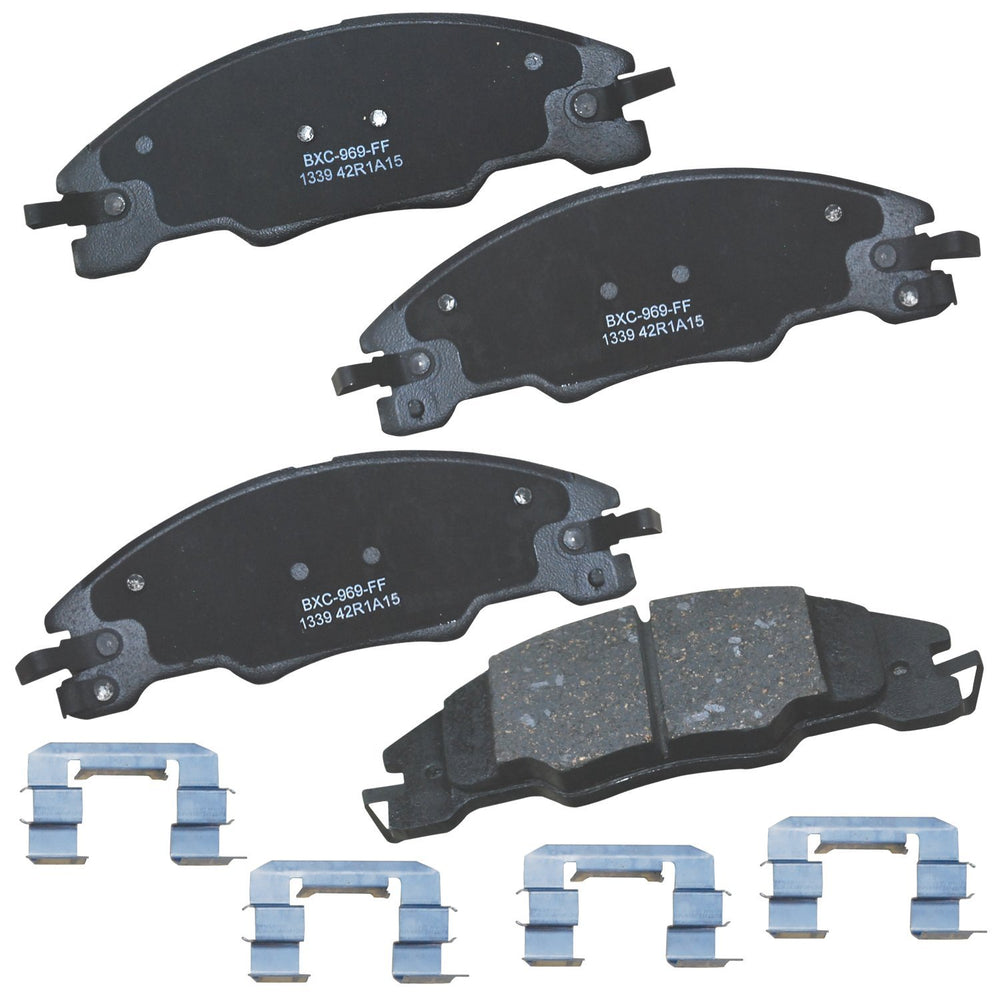 Bendix Premium SBC1339 ceramic front pad — front view for Ford Focus fit and reliable braking