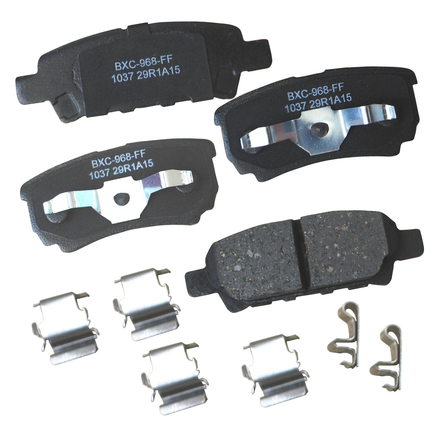 Bendix Premium Ceramic rear brake pads package ready for OE-style replacement