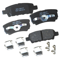 Bendix Premium Ceramic rear brake pads package ready for OE-style replacement