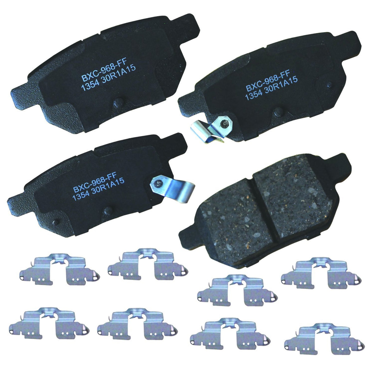 Bendix Premium SBC1354 rear brake pad close-up highlighting ceramic durability