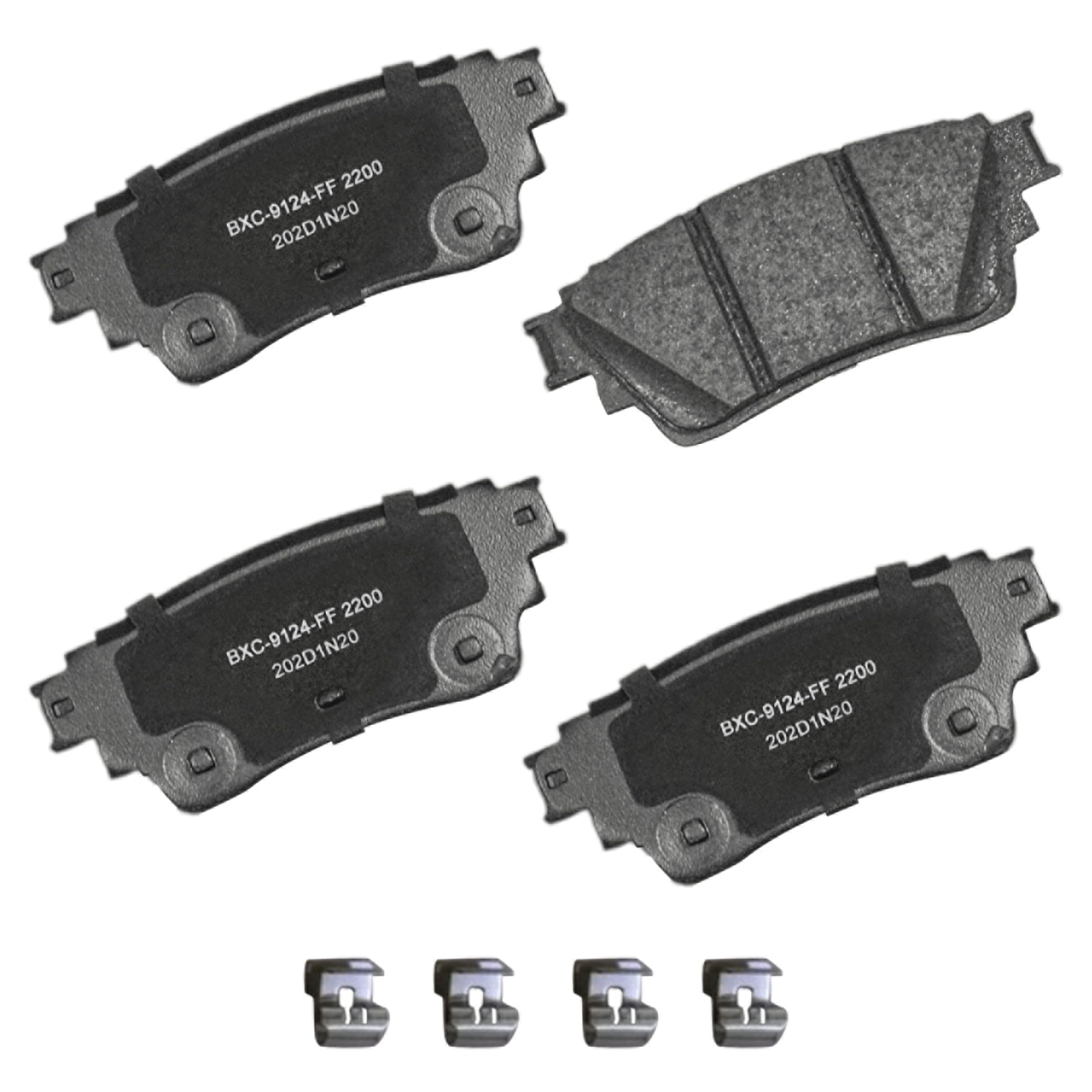 Bendix Premium SBC2200 rear brake pad full view showing durable ceramic surface for daily braking performance