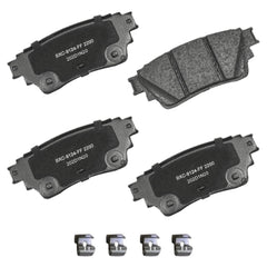Bendix Premium SBC2200 rear brake pad full view showing durable ceramic surface for daily braking performance