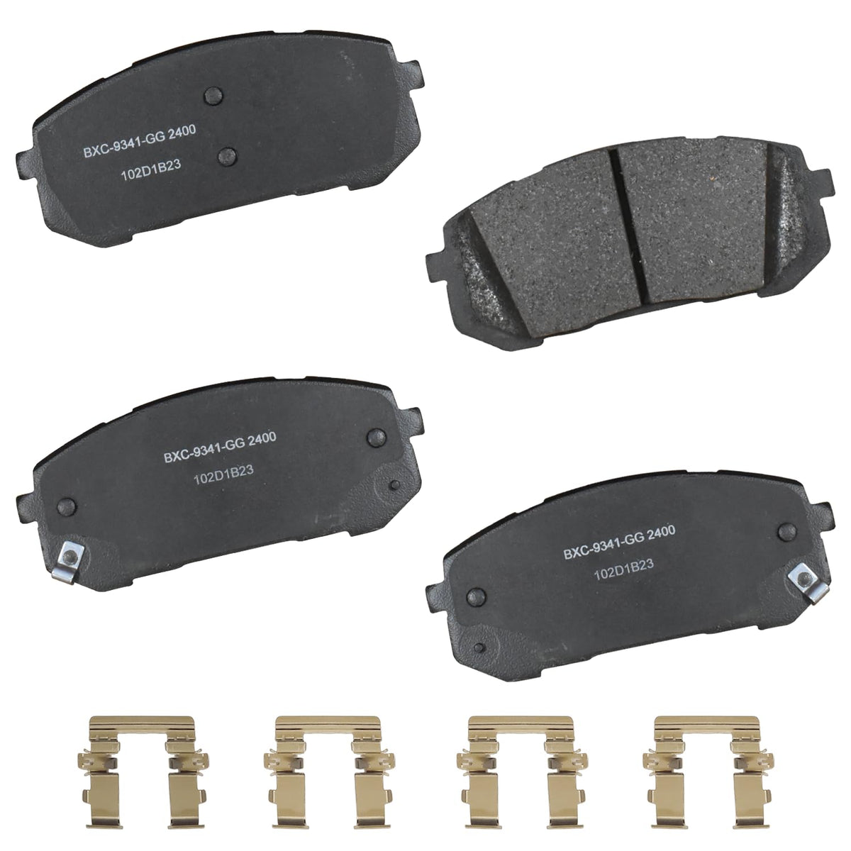 Packaging of Bendix Premium SBC2400 ceramic front brake pads ready for quick replacement.