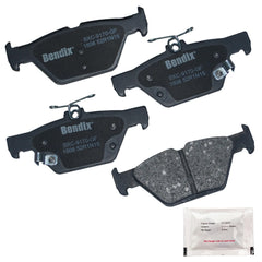 Bendix Priority1 ceramic brake pads for Subaru Ascent – front view, quiet, reliable braking.
