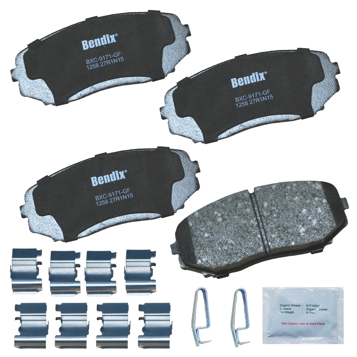 Bendix Priority1 ceramic front brake pad for Ford Edge provides consistent braking and reduced fade.