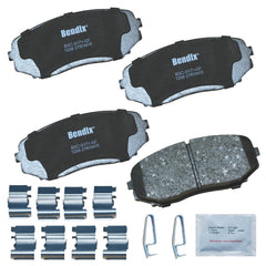 Bendix Priority1 ceramic front brake pad for Ford Edge provides consistent braking and reduced fade.