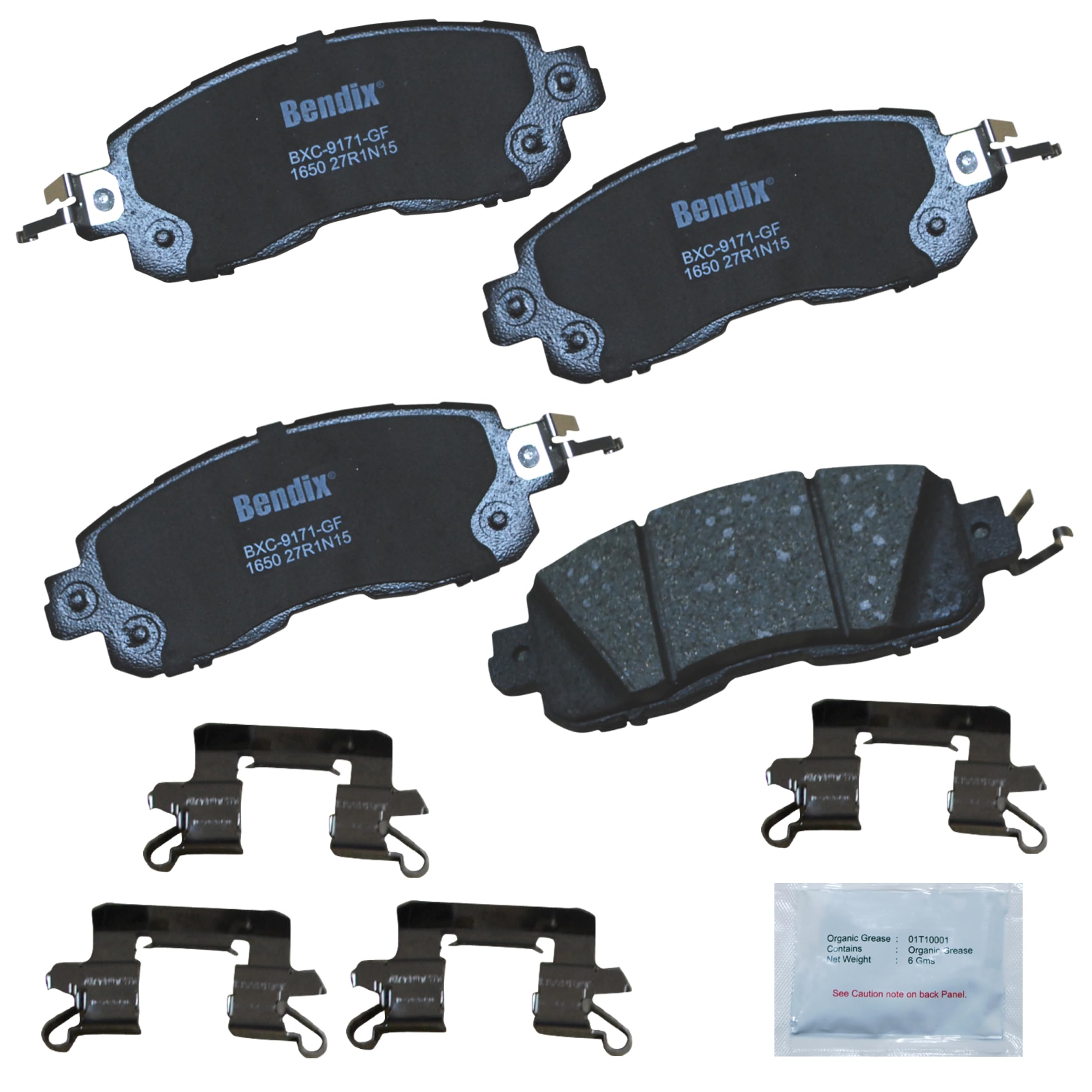 Bendix Priority1 ceramic front brake pads for Nissan Altima provide reliable stopping power