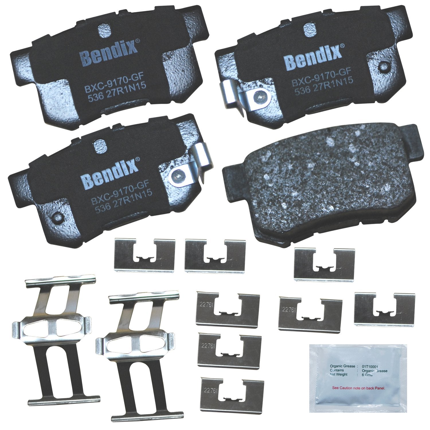 Bendix Priority 1 ceramic rear brake pads for Acura CL offer quiet, reliable braking performance