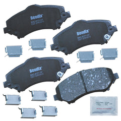 Bendix Priority1 CFC1327 front brake pads with hardware for quiet stops