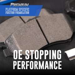 Bendix pad installed on rotor demonstrating fit and improved stopping feel